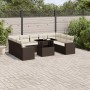 Garden sofa set 10 pieces and brown synthetic rattan cushions by , Garden sets - Ref: Foro24-3267483, Price: 716,74 €, Discou...