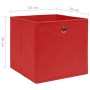 Storage boxes 10 pcs non-woven fabric red 28x28x28 cm by vidaXL, Storage baskets - Ref: Foro24-325221, Price: 40,58 €, Discou...