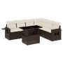 7-piece garden sofa set with brown PE rattan cushions by , Garden sets - Ref: Foro24-3267933, Price: 544,09 €, Discount: %