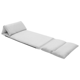 Light gray microfiber folding floor lounger by vidaXL, Daybeds - Ref: Foro24-325260, Price: 88,99 €, Discount: %