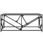 Steel coffee table with black glass surface 98.5x50x41cm by , Coffee table - Ref: Foro24-845997, Price: 63,46 €, Discount: %