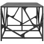 Steel coffee table with black glass surface 98.5x50x41cm by , Coffee table - Ref: Foro24-845997, Price: 63,46 €, Discount: %