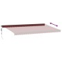 Toldo retráctil automático burdeos 600x350 cm de , Toldos - Ref: Foro24-3215012, Precio: 736,76 €, Descuento: %