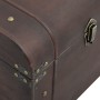 Chest with brown plywood latches 110x50x39.5 cm by , Storage trunks - Ref: Foro24-4010550, Price: 160,42 €, Discount: %