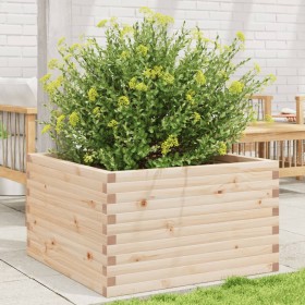 Solid pine wood planter 80x80x46 cm by , Pots and planters - Ref: Foro24-3282419, Price: 149,99 €, Discount: %