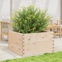 Solid pine wood planter 80x80x46 cm by , Pots and planters - Ref: Foro24-3282419, Price: 148,95 €, Discount: %