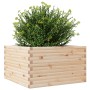 Solid pine wood planter 80x80x46 cm by , Pots and planters - Ref: Foro24-3282419, Price: 148,95 €, Discount: %