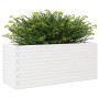 Solid white pine wood planter 110x40x46 cm by , Pots and planters - Ref: Foro24-3282450, Price: 169,99 €, Discount: %