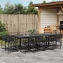 13-piece black synthetic rattan garden dining set by , Garden sets - Ref: Foro24-3295040, Price: 751,99 €, Discount: %