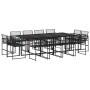 Set de comedor de jardín 13 pzas ratán sintético negro de , Conjuntos de jardín - Ref: Foro24-3295040, Precio: 752,58 €, Desc...