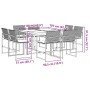 9-piece garden dining set with black synthetic rattan cushions by , Garden sets - Ref: Foro24-3295063, Price: 422,44 €, Disco...