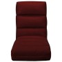 Tumbona de suelo plegable de cuero sintético rojo vino tinto de vidaXL, Divanes - Ref: Foro24-325249, Precio: 149,99 €, Descu...