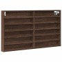 Engineered wood display case in brown oak, 100x8.5x58 cm by , Shelves and shelves - Ref: Foro24-847946, Price: 55,28 €, Disco...