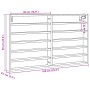 Rauchige Eichenholz-Engineering-Vitrine 100x8,5x58 cm von , Regale und Regale - Ref: Foro24-847944, Preis: 53,77 €, Rabatt: %