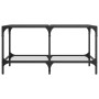 Glass and steel coffee table, 78.5x40x40 cm by , Coffee table - Ref: Foro24-845976, Price: 61,99 €, Discount: %