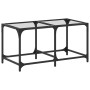 Glass and steel coffee table 78.5x40x40 cm by , Coffee table - Ref: Foro24-845974, Price: 50,99 €, Discount: %