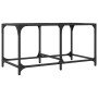 Glass and steel coffee table 78.5x40x40 cm by , Coffee table - Ref: Foro24-845974, Price: 50,99 €, Discount: %