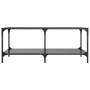 Mesa de centro superficie de vidrio acero negra 98,5x50x40 cm de , Mesas de centro - Ref: Foro24-845981, Precio: 81,78 €, Des...