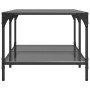 Mesa de centro superficie de vidrio acero negra 98,5x50x40 cm de , Mesas de centro - Ref: Foro24-845981, Precio: 81,78 €, Des...