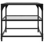 Glass surface coffee table 2 units steel 50x50x45 cm by , Coffee table - Ref: Foro24-846007, Price: 82,04 €, Discount: %