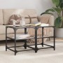 Mesa de centro superficie vidrio 2 uds acero negro 40x40x45 cm de , Mesas de centro - Ref: Foro24-846005, Precio: 72,75 €, De...