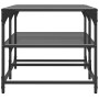 Black steel and glass coffee table, 98.5x50x45 cm by , Coffee table - Ref: Foro24-846013, Price: 89,99 €, Discount: %