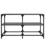 Black steel and glass coffee table, 78.5x40x45 cm by , Coffee table - Ref: Foro24-846011, Price: 71,64 €, Discount: %