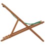 Folding beach chair made of solid eucalyptus wood and leaf fabric. by , Garden chairs - Ref: Foro24-366566, Price: 65,45 €, D...