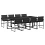 9-piece garden dining set with black textilene cushions by , Garden sets - Ref: Foro24-3295075, Price: 503,15 €, Discount: %