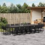 Garden dining set, 17 pieces, with black textilene cushions. by , Garden sets - Ref: Foro24-3295082, Price: 924,40 €, Discoun...