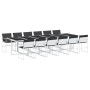 13-piece garden dining set with white textilene cushions by , Garden sets - Ref: Foro24-3295107, Price: 782,60 €, Discount: %