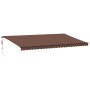 Toldo retráctil automático marrón 600x300 cm de , Toldos - Ref: Foro24-3310223, Precio: 552,35 €, Descuento: %