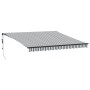 Toldo retráctil automático antracita y blanco 450x300 cm de , Toldos - Ref: Foro24-3310235, Precio: 427,02 €, Descuento: %