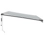 Toldo retráctil automático antracita y blanco 450x300 cm de , Toldos - Ref: Foro24-3310235, Precio: 427,02 €, Descuento: %