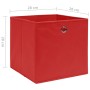 Aufbewahrungsboxen 4 Stück Vliesstoff rot 28x28x28 cm von vidaXL, Aufbewahrungskörbe - Ref: Foro24-325219, Preis: 21,39 €, Ra...