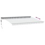 Toldo retráctil automático gris antracita y blanco 500x300 cm de , Toldos - Ref: Foro24-3310240, Precio: 488,90 €, Descuento: %