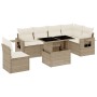 Set sofás de jardín 7 piezas y cojines ratán sintético beige de , Conjuntos de jardín - Ref: Foro24-3267938, Precio: 591,74 €...