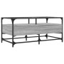 Mesa de centro tapa de vidrio acero gris Sonoma 98,5x50x45 cm de , Mesas de centro - Ref: Foro24-846047, Precio: 113,99 €, De...