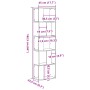 Fünfstufiges Bücherregal aus braunem Eichen-Ingenieurholz. von , Bücherregale und Regale - Ref: Foro24-852786, Preis: 62,73 €...