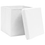 Storage boxes with lids 10 units white 28x28x28 cm by vidaXL, Storage baskets - Ref: Foro24-325210, Price: 59,41 €, Discount: %