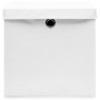 Storage boxes with lids 10 units white 28x28x28 cm by vidaXL, Storage baskets - Ref: Foro24-325210, Price: 59,41 €, Discount: %