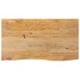 Solid mango wood natural edge table top 120x60x2.5 cm by , Table tops - Ref: Foro24-370456, Price: 99,57 €, Discount: %