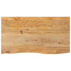 Solid mango wood natural edge table top 120x60x2.5 cm by , Table tops - Ref: Foro24-370456, Price: 89,37 €, Discount: %