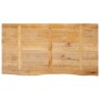 Solid mango wood natural edge table top 120x60x2.5 cm by , Table tops - Ref: Foro24-370456, Price: 99,57 €, Discount: %