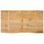 Tablero de mesa borde natural madera maciza mango 100x60x2,5 cm by , Table tops - Ref: Foro24-370454, Price: 104,51 €, Discou...