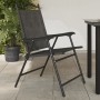 Folding garden chairs 8 pcs steel and gray melange textilene by , Garden chairs - Ref: Foro24-3157288, Price: 353,99 €, Disco...