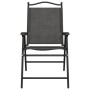 Folding garden chairs 8 pcs steel and gray melange textilene by , Garden chairs - Ref: Foro24-3157288, Price: 353,99 €, Disco...