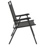 Folding garden chairs 8 pcs steel and gray melange textilene by , Garden chairs - Ref: Foro24-3157288, Price: 353,99 €, Disco...