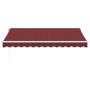 Toldo retráctil manual color burdeos 350x250 cm de , Toldos - Ref: Foro24-3215226, Precio: 411,76 €, Descuento: %