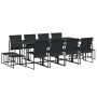 13-piece black textilene garden dining set by , Garden sets - Ref: Foro24-3295130, Price: 520,20 €, Discount: %